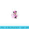 Womens Disney Minnie Mouse Pretty in Pink - High Quality PNG Files - Perfect for Creative Projects