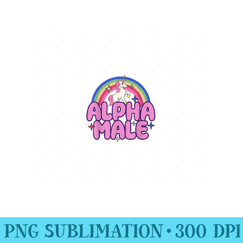 Alpha Male Unicorn Funny - Mug Sublimation PNG - Lifetime Access To Purchased Files