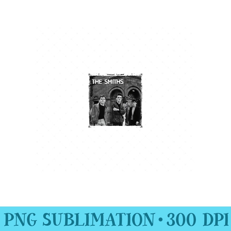 The Smiths Salford Lads Club Band Portrait - Digital PNG Artwork - Premium Quality PNG Artwork