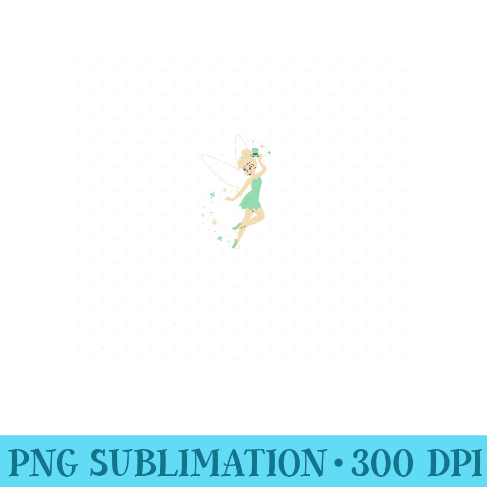 Disney Tinker Bell Lucky Leprechaun Hat St Patricku2019s Day - PNG Download - Perfect for Personalization