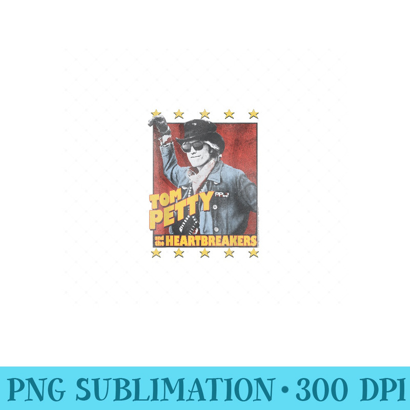 Tom Petty Change of Heart - PNG Design Files - Perfect for Sublimation Mastery