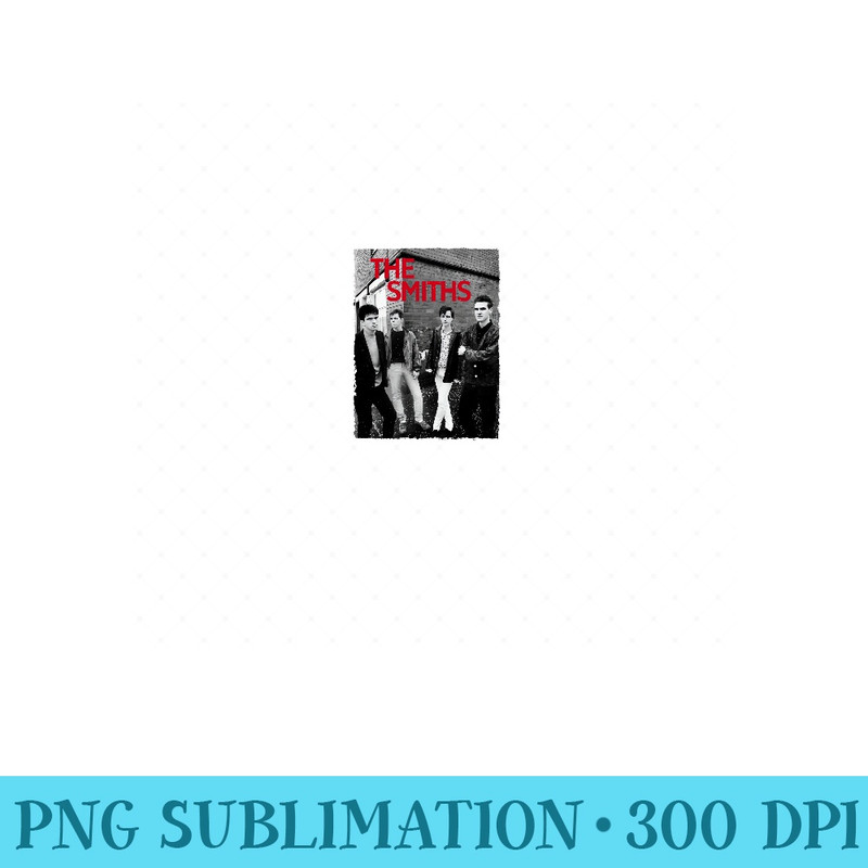 The Smiths Black And White Street Band Photo Shoot - PNG Templates - Premium Quality PNG Artwork