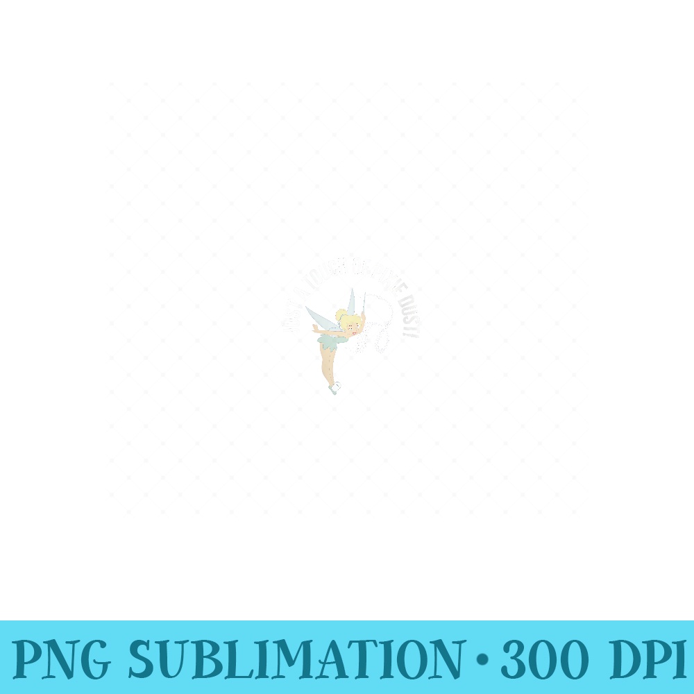 Womens Disney Tinker Bell Just A Touch Of Pixie Dust Big Chest Logo - PNG design assets - Revolutionize Your Designs