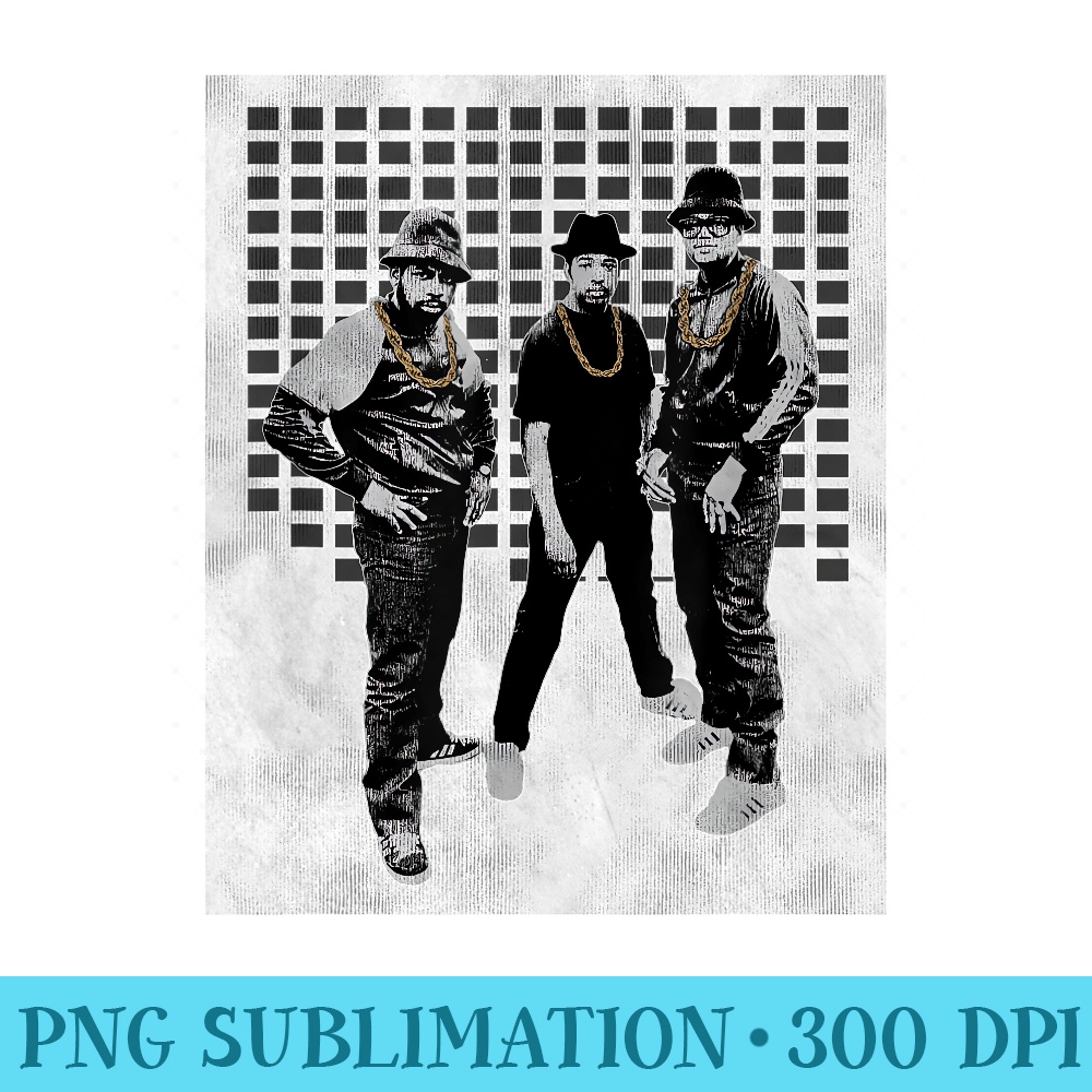 RUN DMC Tiny Squares Background - PNG Prints - Unique And Exclusive Designs