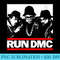 RUN DMC Trio Silhouette - High Quality PNG Files - Spice Up Your Sublimation Projects