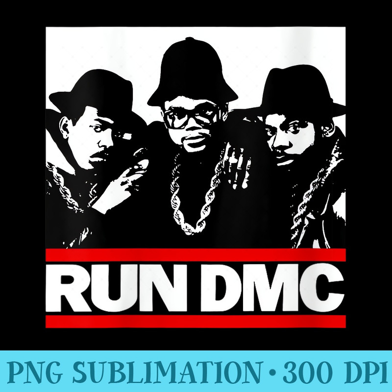 RUN DMC Trio Silhouette - High Quality PNG Files - Spice Up Your Sublimation Projects