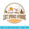 Vintage Lost Springs, Wyoming Mountain Hiking Print Premium - Printable PNG Graphics - Revolutionize Your Designs