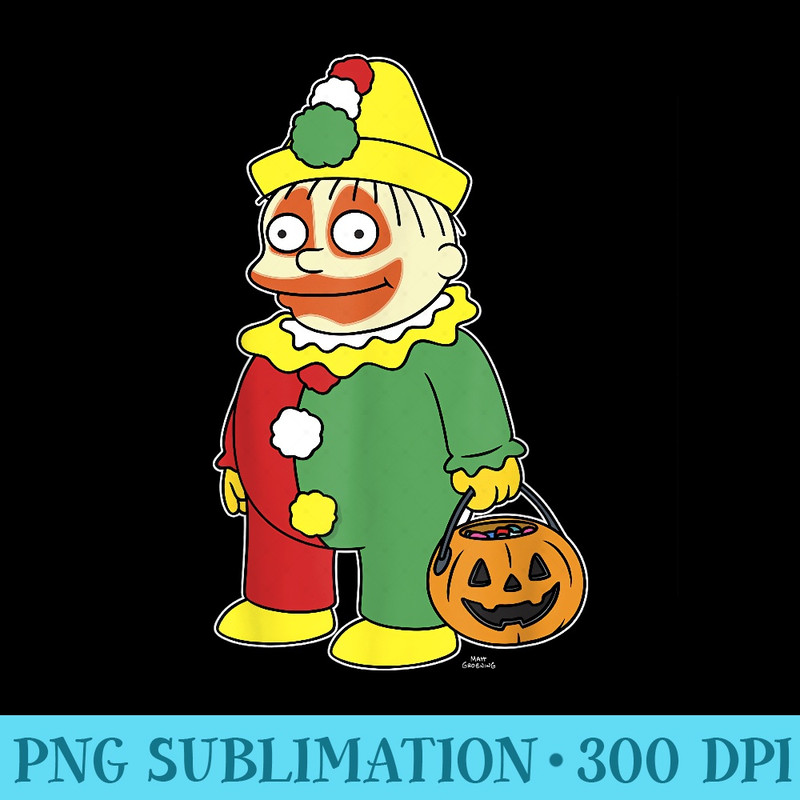 The Simpsons Treehouse of Horror Halloween Clown Ralph - PNG Design Files - High Resolution And Print-Ready Designs