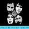 Womens The Who Official Distressed Four Heads Band - Digital PNG Downloads - Stunning Sublimation Graphics