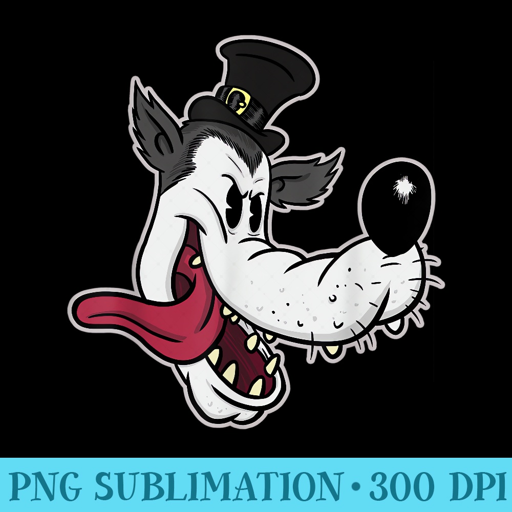 BIG BAD WOLF Horror Vintage Cartoon Animation Pop Surrealism - High Quality PNG files - Transform Your Sublimation Creations