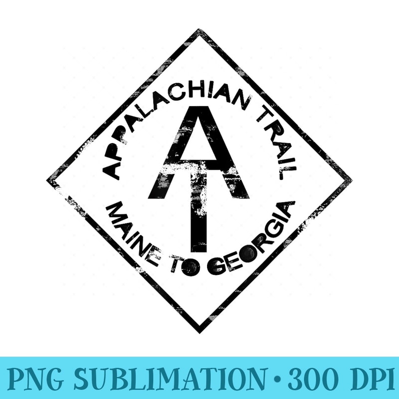Vintage Rustic Appalachian Hiking Trail Marker - PNG design downloads - Unleash Your Inner Rebellion