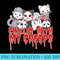Chillin With My Creeps Cat Horror Serial Killer Halloween - Exclusive PNG designs - Boost Your Success with this Inspirational PNG Download