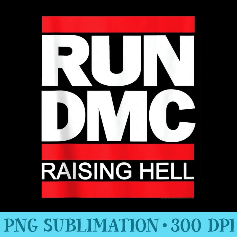 Run DMC Official Logo Raising Hell - Unique Sublimation patterns - Perfect for Creative Projects