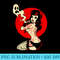 Horror Pinup Sexy Goth Girl Burlesque Psychobilly Punk Art - PNG Graphics - Transform Your Sublimation Creations