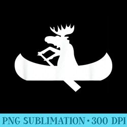 moose canoe lake moose in a canoe hiking - png templates
