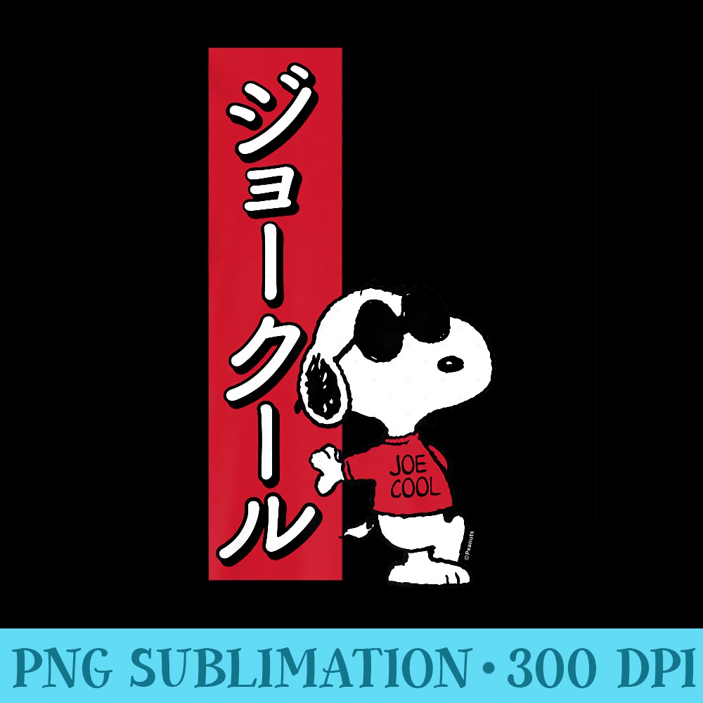 Peanuts - Joe Cool Premium - PNG design downloads - Instantly Transform Your Sublimation Projects