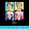 Golden Girls Pop Art - Ready To Print PNG Designs - Easy-To-Print And User-Friendly Designs