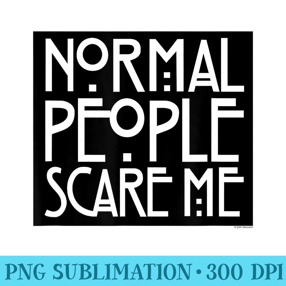 American Horror Story Murder House Normal People Box - Digital PNG Artwork - Add a Festive Touch to Every Day