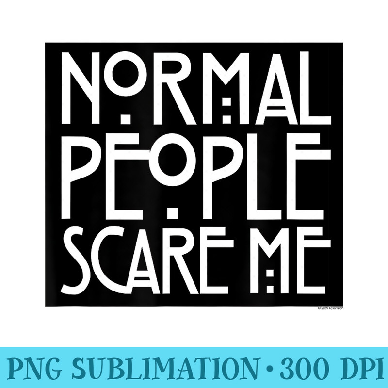 American Horror Story Murder House Normal People Box - Digital PNG Artwork - Add a Festive Touch to Every Day