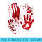 Blood Splatters Red Hands Bloody Handprints Zombie Outbreak - Exclusive PNG designs - Bring Your Designs to Life