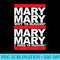 Run DMC Official Mary Mary - PNG Prints - Perfect for Sublimation Mastery