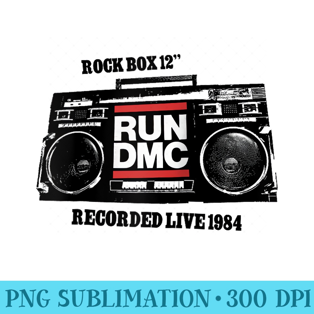 RUN DMC Rock Box 12 Raglan Baseball - Mug Sublimation PNG - Perfect for Sublimation Art