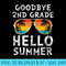 Goodbye 2nd Grade Hello Summer Sunglasses Last Day Of School - PNG Clipart - Unleash Your Inner Rebellion