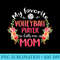 My Favorite Volleyball Player Calls Me Mom Flower Mother - Printable PNG Graphics - Perfect for Sublimation Art
