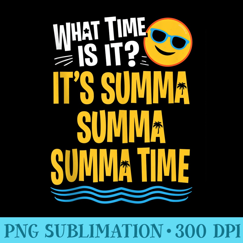 Funny Last Day of School Summer Time Palm Tree Teacher - PNG Download Library - Vibrant and Eye-Catching Typography