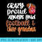 s Crazy Proud Loud Football Cheerleading Cheer Grandma - Trendy PNG Designs - Eco Friendly And Sustainable Digital Products