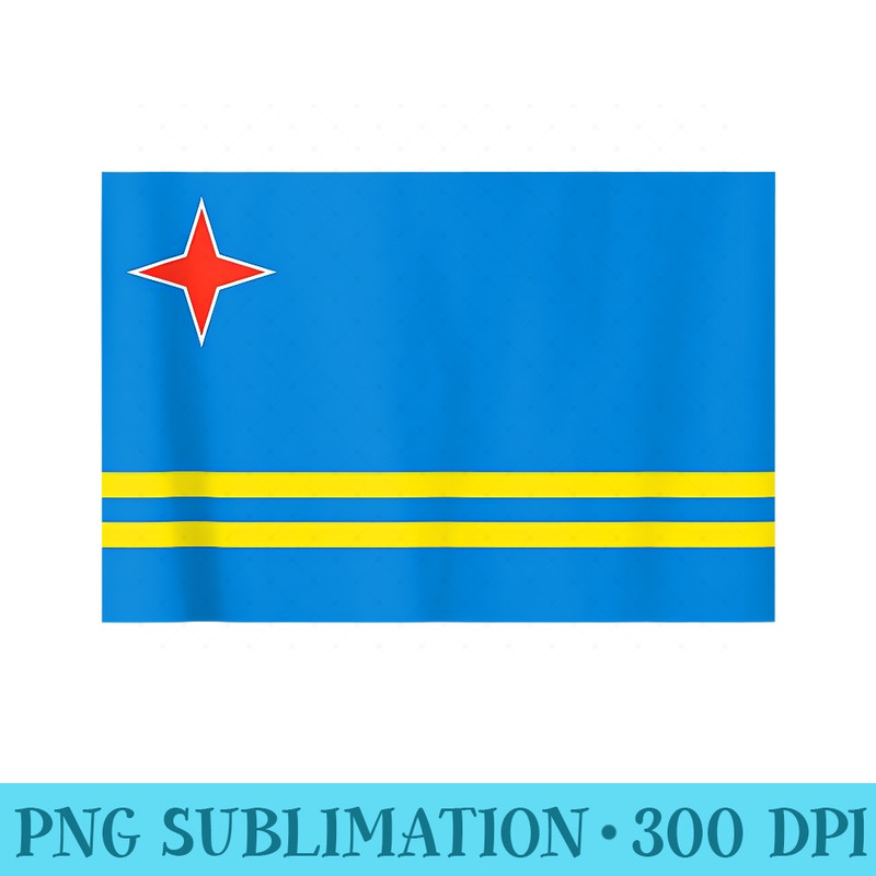 Aruba Tshirt Aruban Flag souvenir apparel - Transparent Shirt Clip Art - Spice Up Your Sublimation Projects