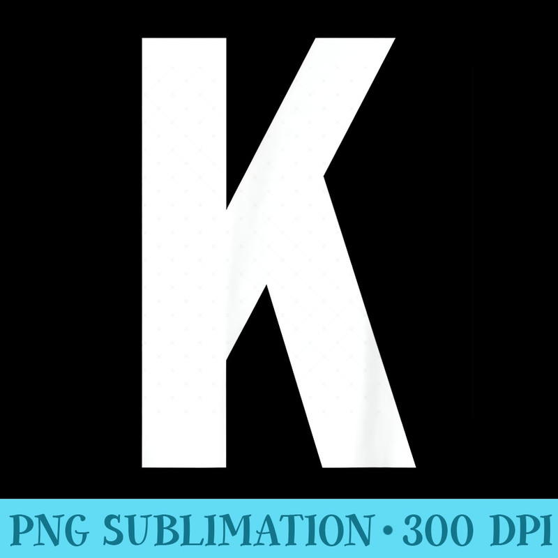 Alphabet Letter K - PNG Download Resource - Perfect for Sublimation Mastery