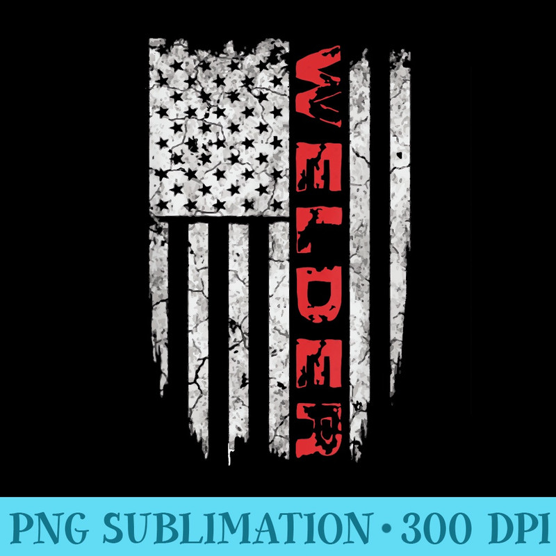 American Welder T Proud USA s - High Resolution PNG Designs - Unlock Vibrant Sublimation Designs