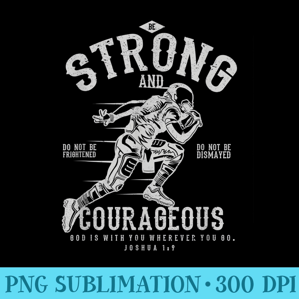 Bible Verse Christian Football - Printable PNG Images - Easy-To-Print And User-Friendly Designs