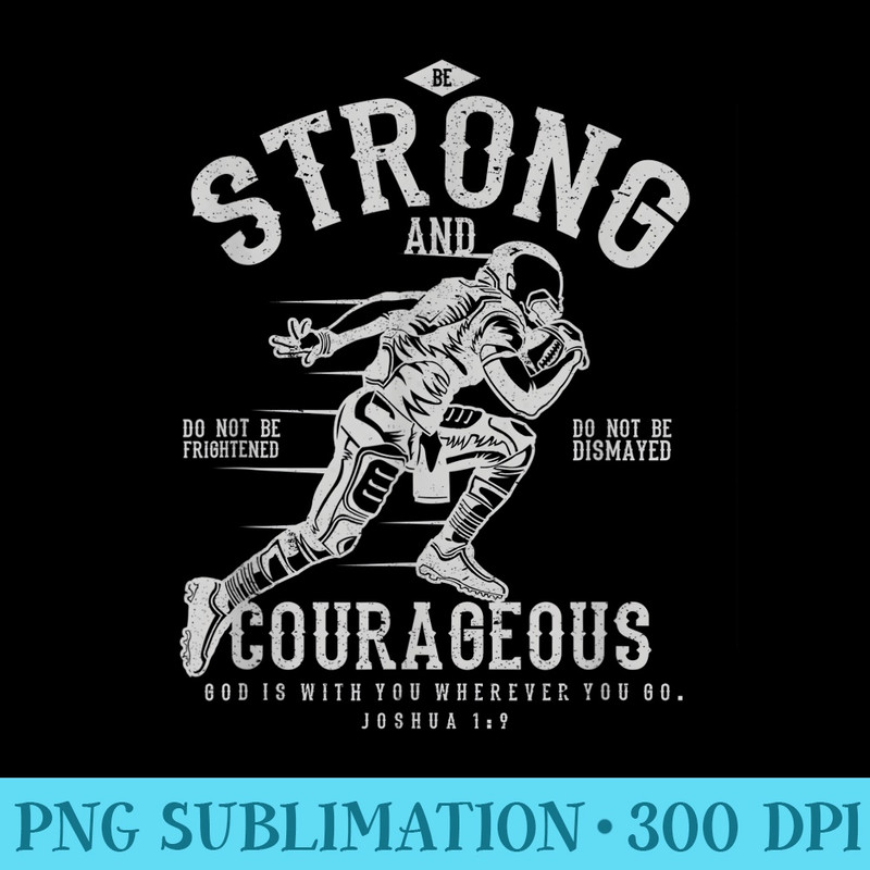 Bible Verse Christian Football - Printable PNG Images - Easy-To-Print And User-Friendly Designs