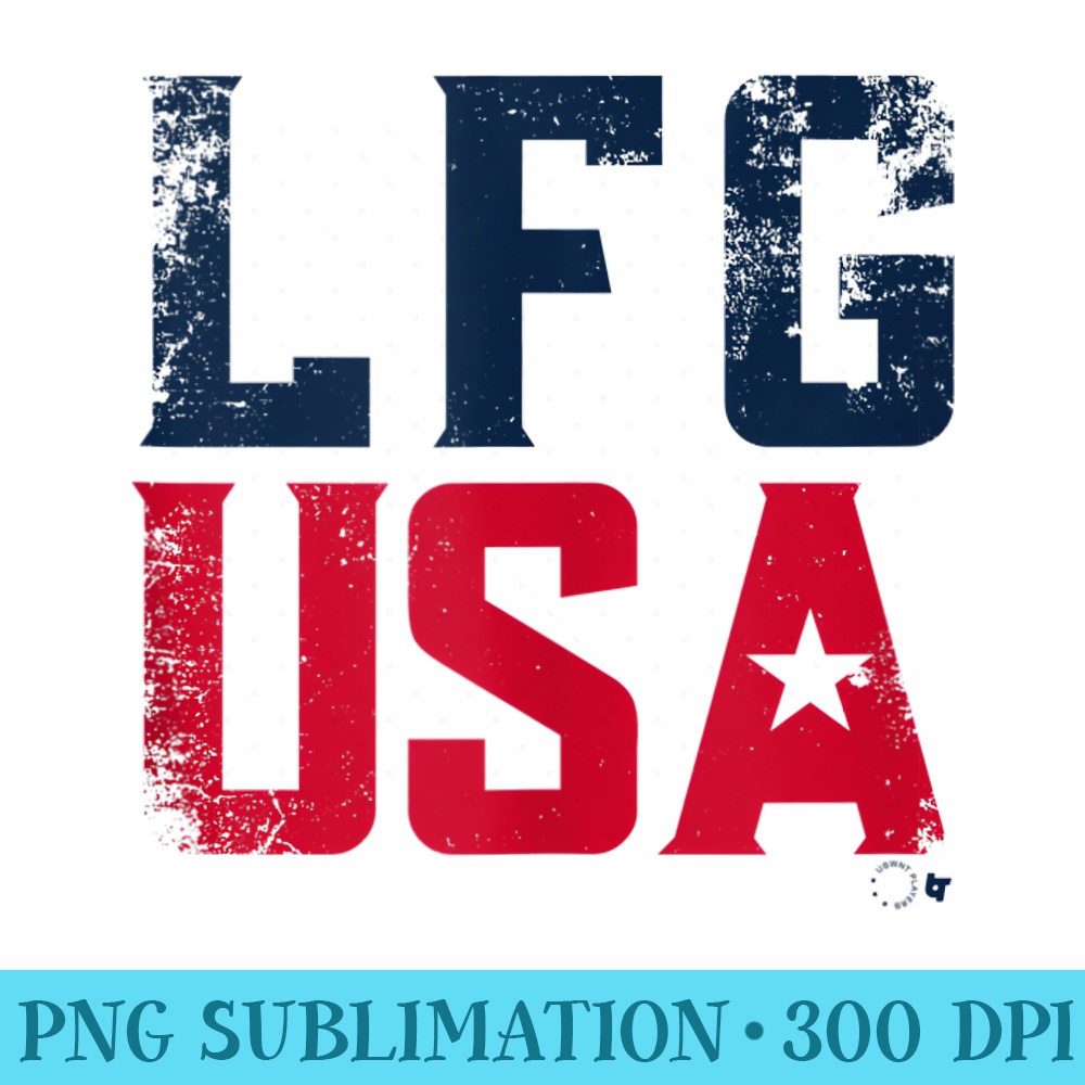 LFG USA USWNT Players Association Soccer - Sublimation designs PNG - Quick And Seamless Download Process