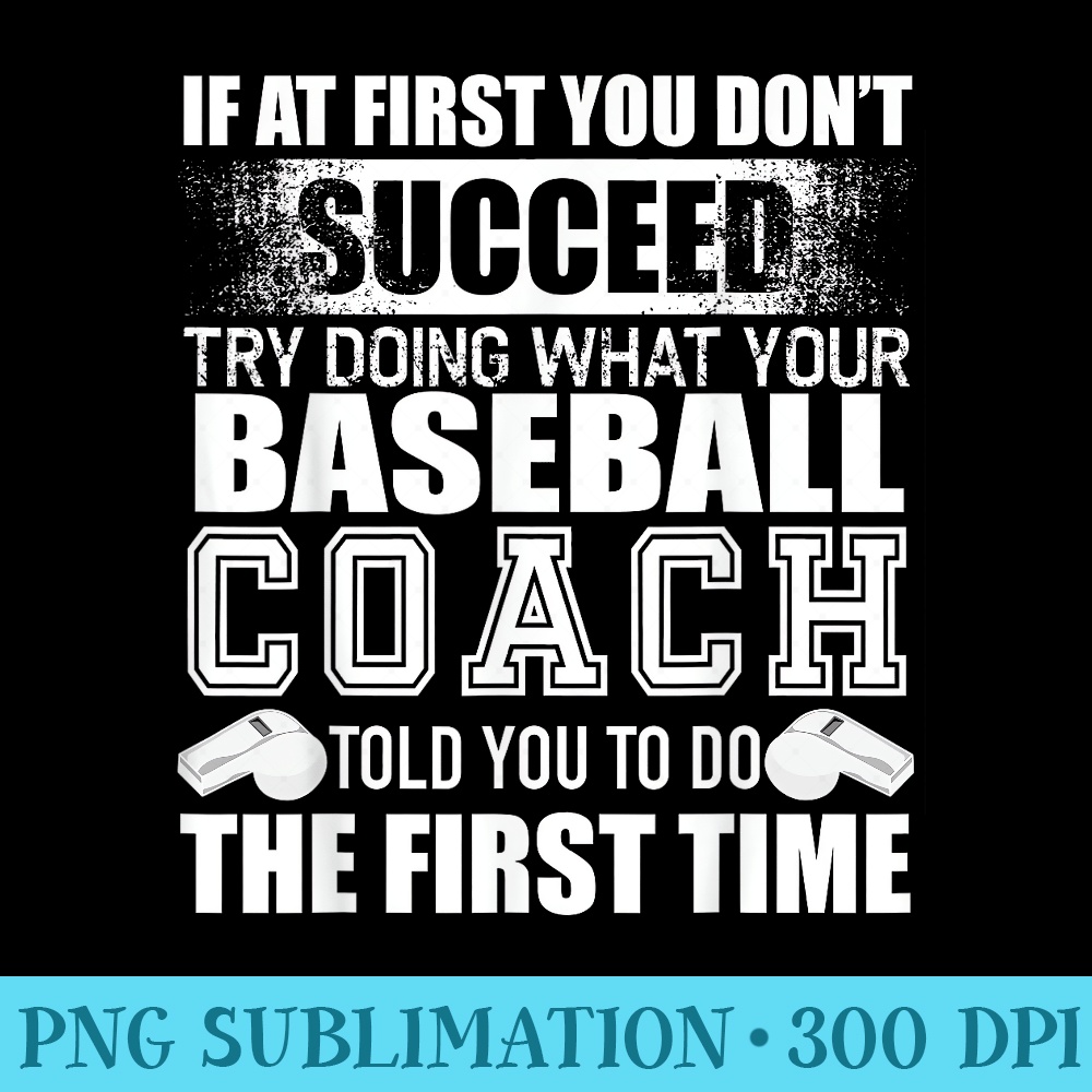 Funny Baseball Coach Tshirt Thank You for Coaches - PNG Graphics Download - Easy-To-Print And User-Friendly Designs