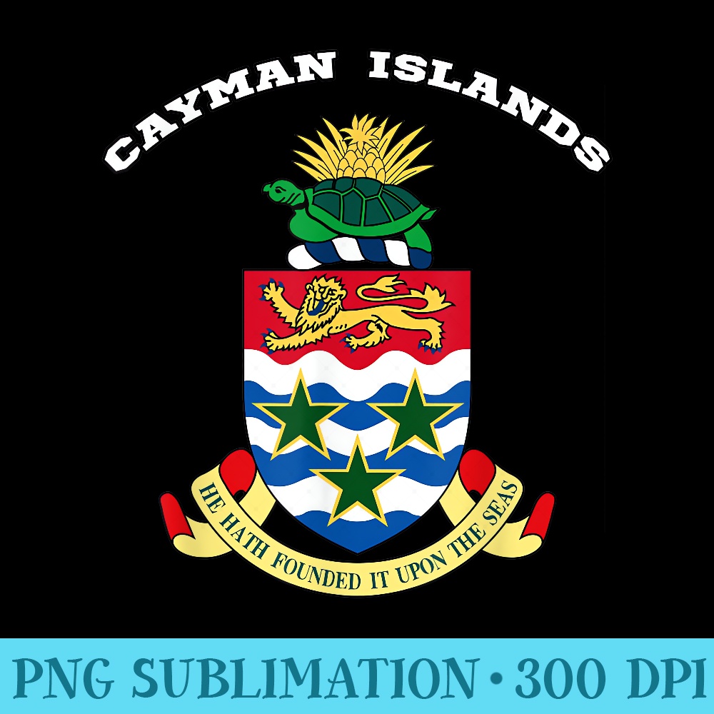 Cayman Island Coat of Arms of Coat of arm Flag Caymanian - PNG Graphics Download - Instantly Transform Your Sublimation Projects
