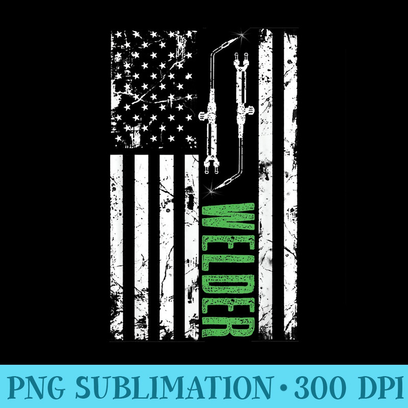 US Flag Weld T Patriotic Welder Welding Mens - PNG Download Transparent Background - Perfect for Creative Projects