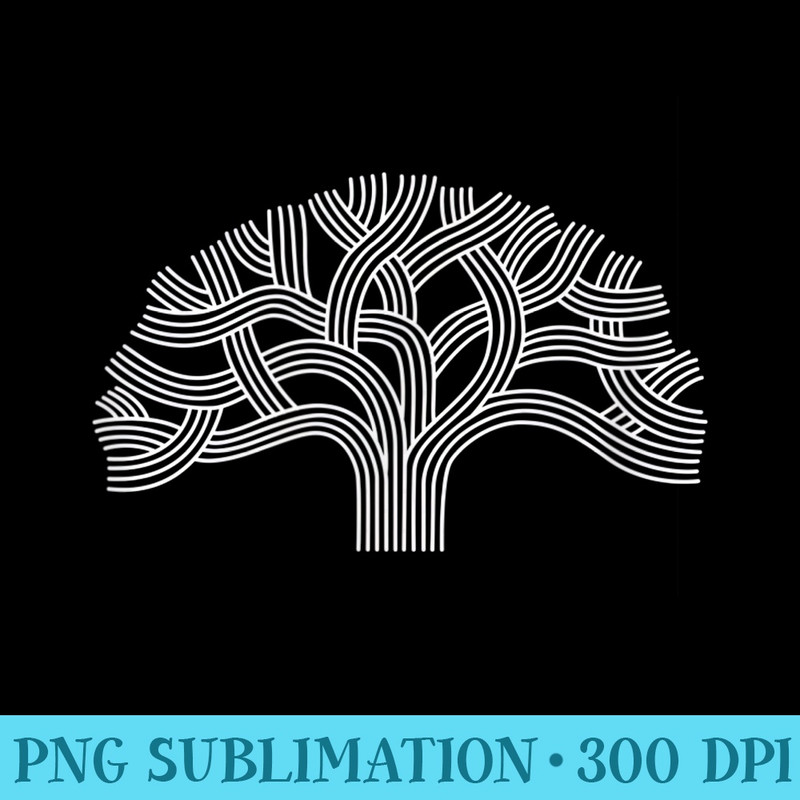The Town Classic Oak Tree white Oakland California - Modern PNG designs - Perfect for Creative Projects