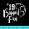 Number 19s Biggest Fan Soccer Player Mom Dad Family - Unique Sublimation patterns - Perfect for Sublimation Art