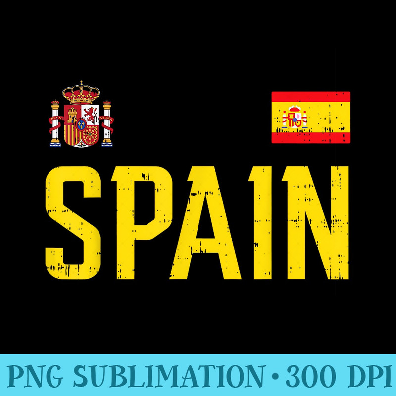 Spain Flag Espana Football Soccer Fan Men - Shirt Graphics for Download - Unleash Your Creativity