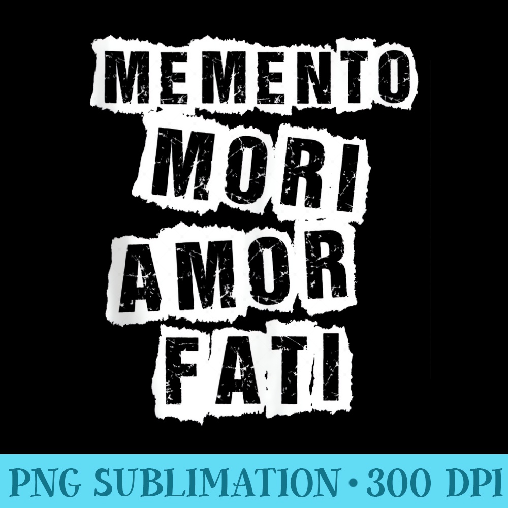 Memento Mori Amor Fati - PNG Download High Quality - Lifetime Access To Purchased Files
