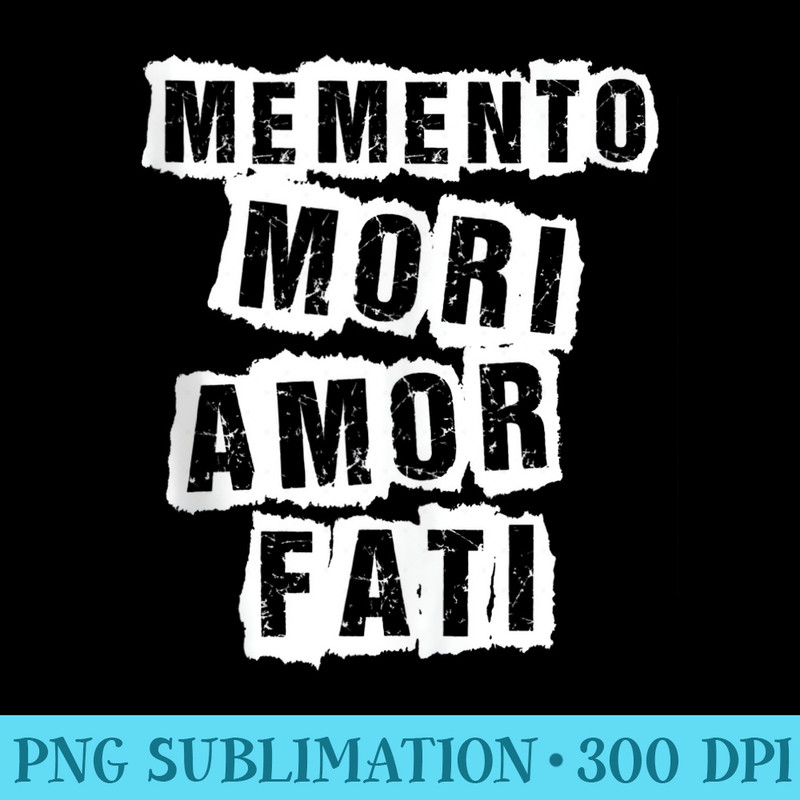 Memento Mori Amor Fati - PNG Download High Quality - Lifetime Access To Purchased Files