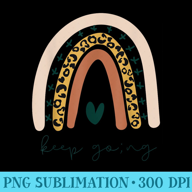 Rainbow Mental Health Semicolon Keep Going Boho Trendy Cute - PNG Download Resource - Perfect for Sublimation Mastery