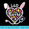 Stethoscope Heart LD Nurse Easter Bunny Labor And Delivery - Trendy PNG Designs - Instantly Transform Your Sublimation Projects