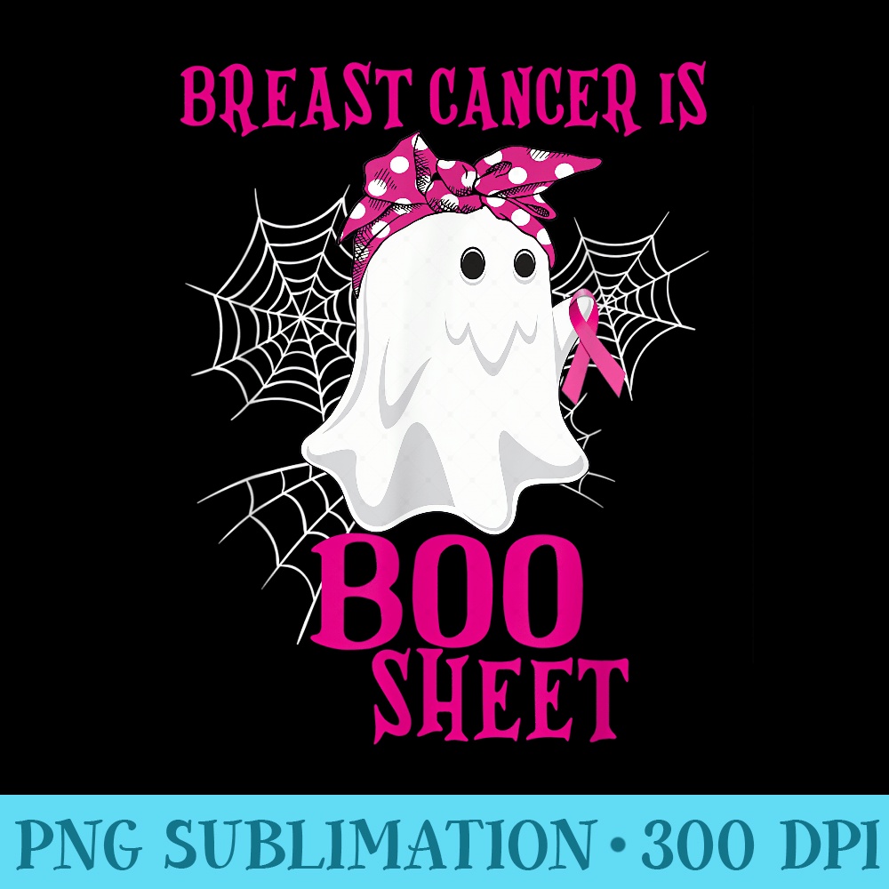 Breast Cancer Is Boo Sheet Halloween - PNG Download Clipart - Defying the Norms