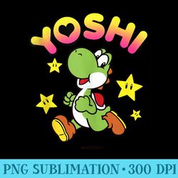 nintendo super mario yoshi star power spirit - png download transparent background