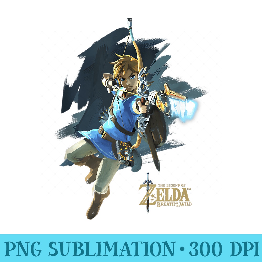 Legend Of Zelda Breath Of The Wild Link Archer Jump Shot C1 - PNG Image Download - Quick And Seamless Download Process