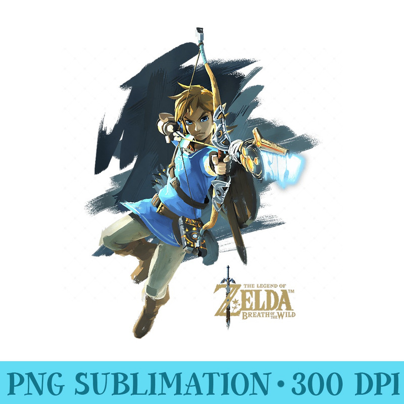 Legend Of Zelda Breath Of The Wild Link Archer Jump Shot C1 - PNG Image Download - Quick And Seamless Download Process